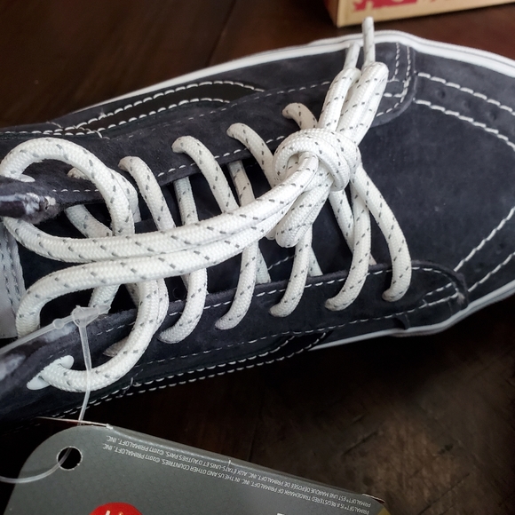 Vans Sk8-Hi MTE 1 Plaid Grey/White Women Size 8.5, Men Size 7 - Picture 10 of 13